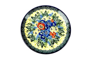 261 Bunzlau Gebaksbordje Unikat U4578 261 Gebaksbordjes Ø 16 cm